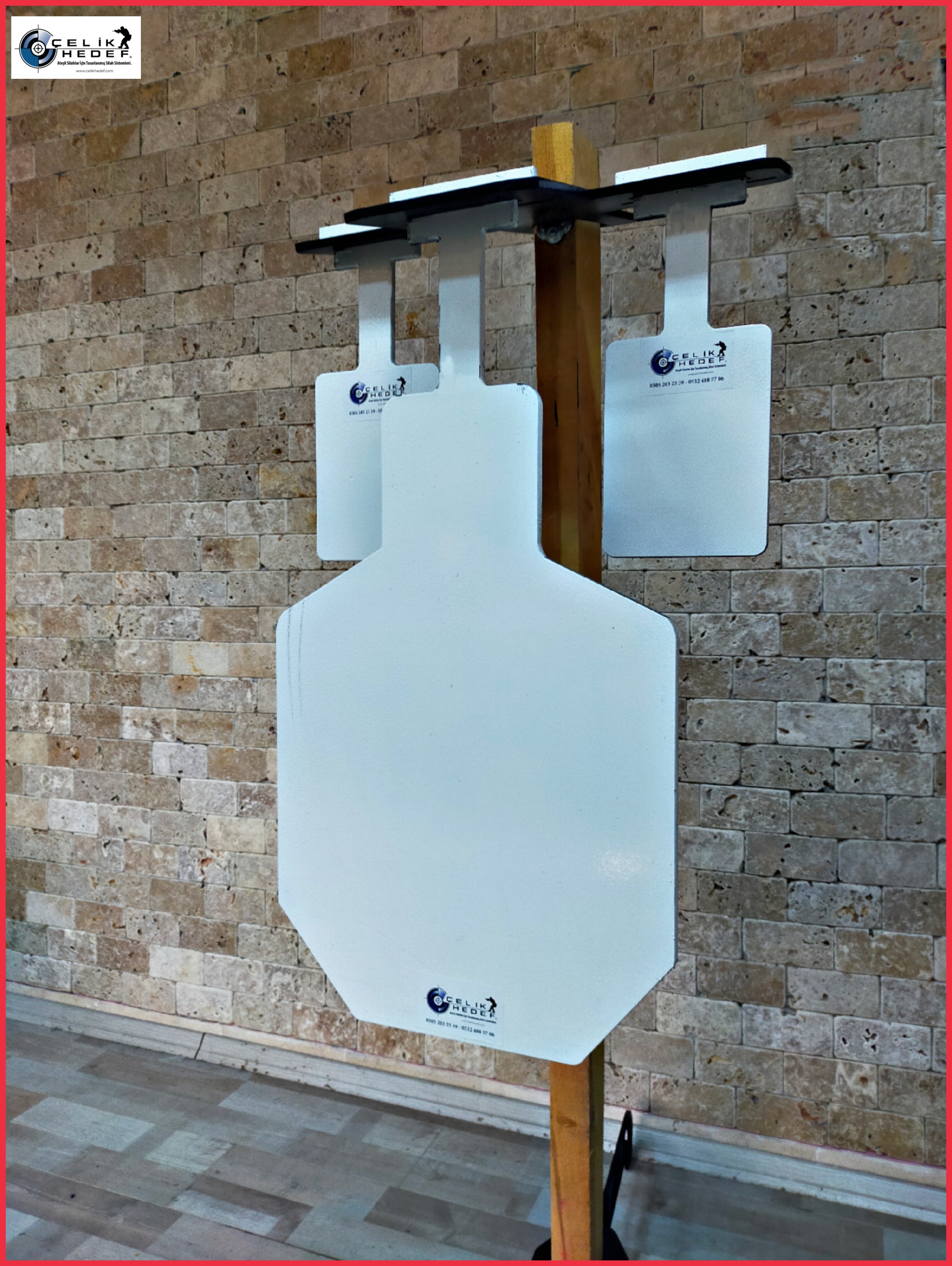Compact Rehine Sallanır Gong Hedef (Kare) Standı 510 Ahşap Direkli veya Metal Direkli Sistemler 