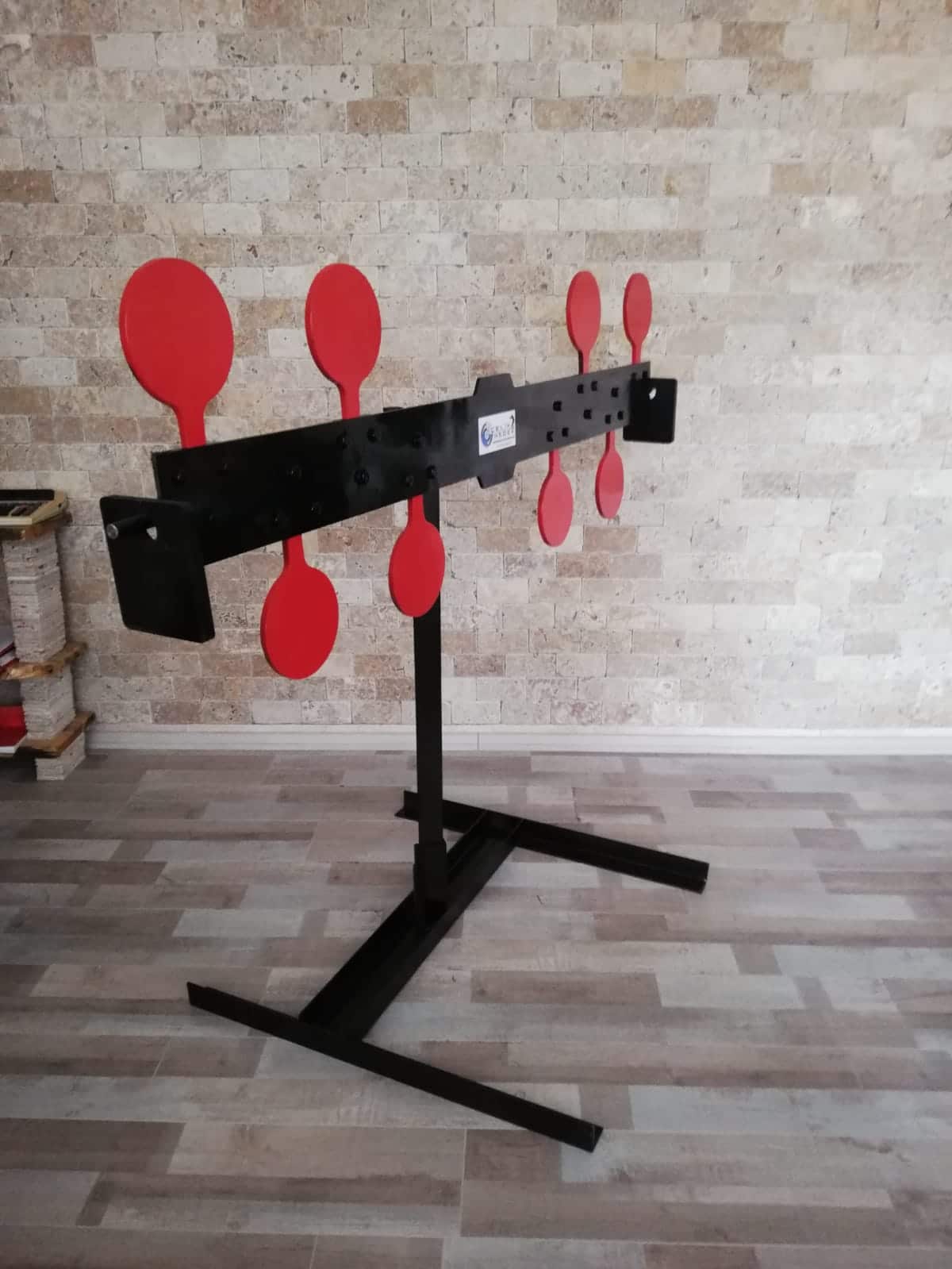 Tek Hat 8 Top Standı Çelik Hedef Sistemi