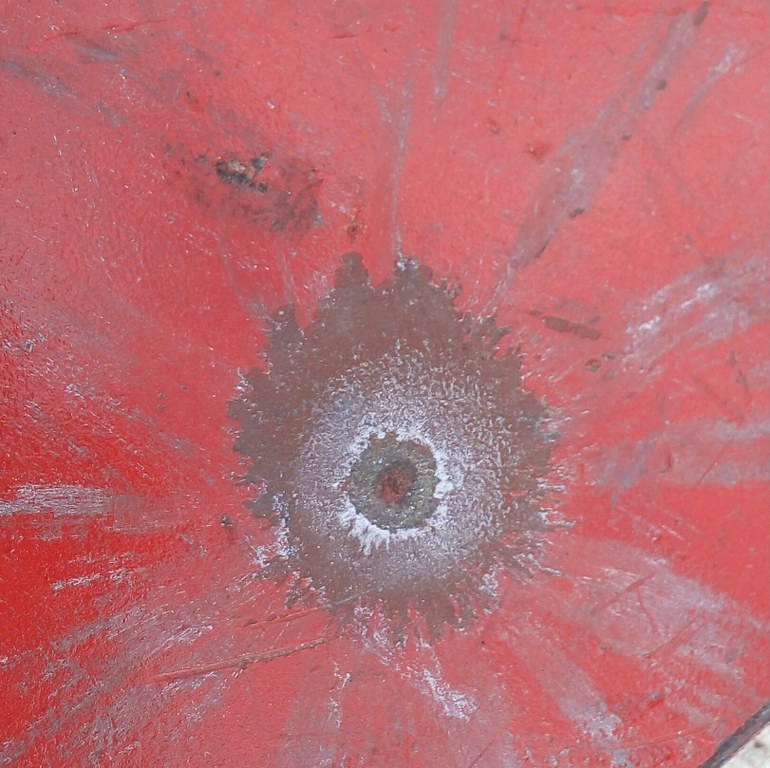 Fonksiyonel-Dörtlü Sallanır Gong Hedefler Sistemi -Metal Direkli (9mm ve 36cal)