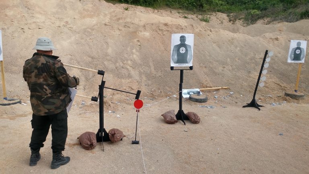 Sallanan (Sallanır) Kağıt Hedef ve Modüler Değiştirilebilir Üçlü Swinger Hedefi. ( Swinger Target )