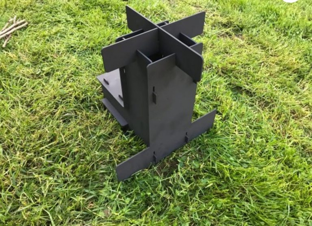 Roket Ocağı, Roket Sobası, Rocket Stove veya Roket Mangal, Kamp Ocağı Lazer Kesim