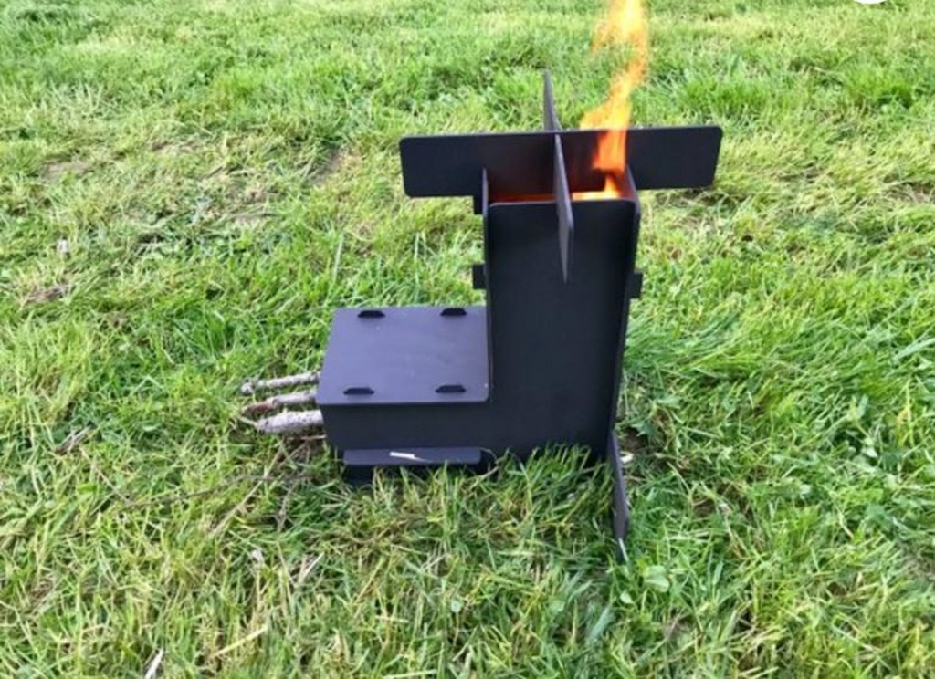 Roket Ocağı, Roket Sobası, Rocket Stove veya Roket Mangal, Kamp Ocağı Lazer Kesim