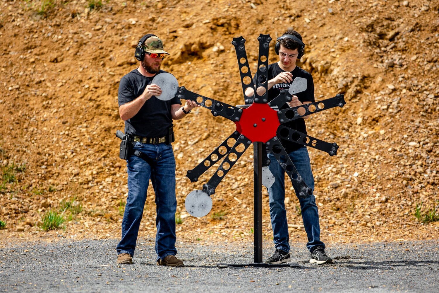 T500 - Çoklu Çift Yıldız Modüllü - Rüzgar Gülü Texas-Teksas Star - Target Çelik Hedef (Portatif Sistem)