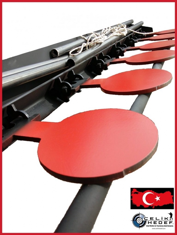 Yatay 6'Lı Top Çelik Hedef --- Nato Stok Numaralı (CHS-11)