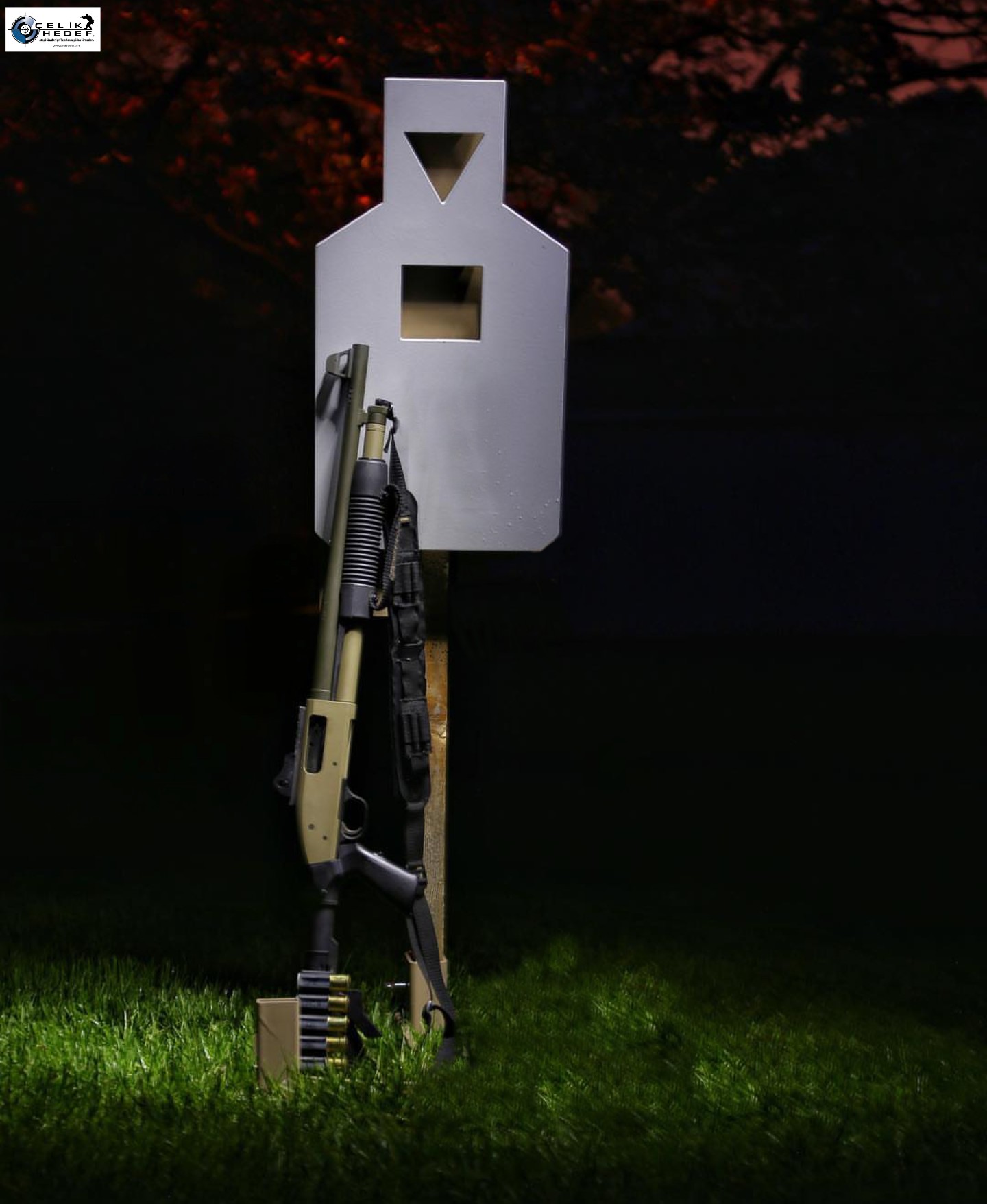 IDPA Taktik Silueti Modüler Gövde Çelik Hedef