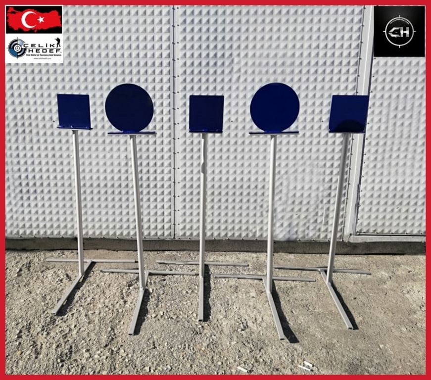 IPSC Metal Dix '3 Takım' Çelik Hedef Takımları (Yuvarlak Model)