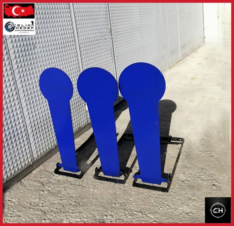 IPSC Klasik Pepper Çelik Hedef  -  85cm Boyutlu - IPSC POPPER TARGET (Mızrak Hedef)