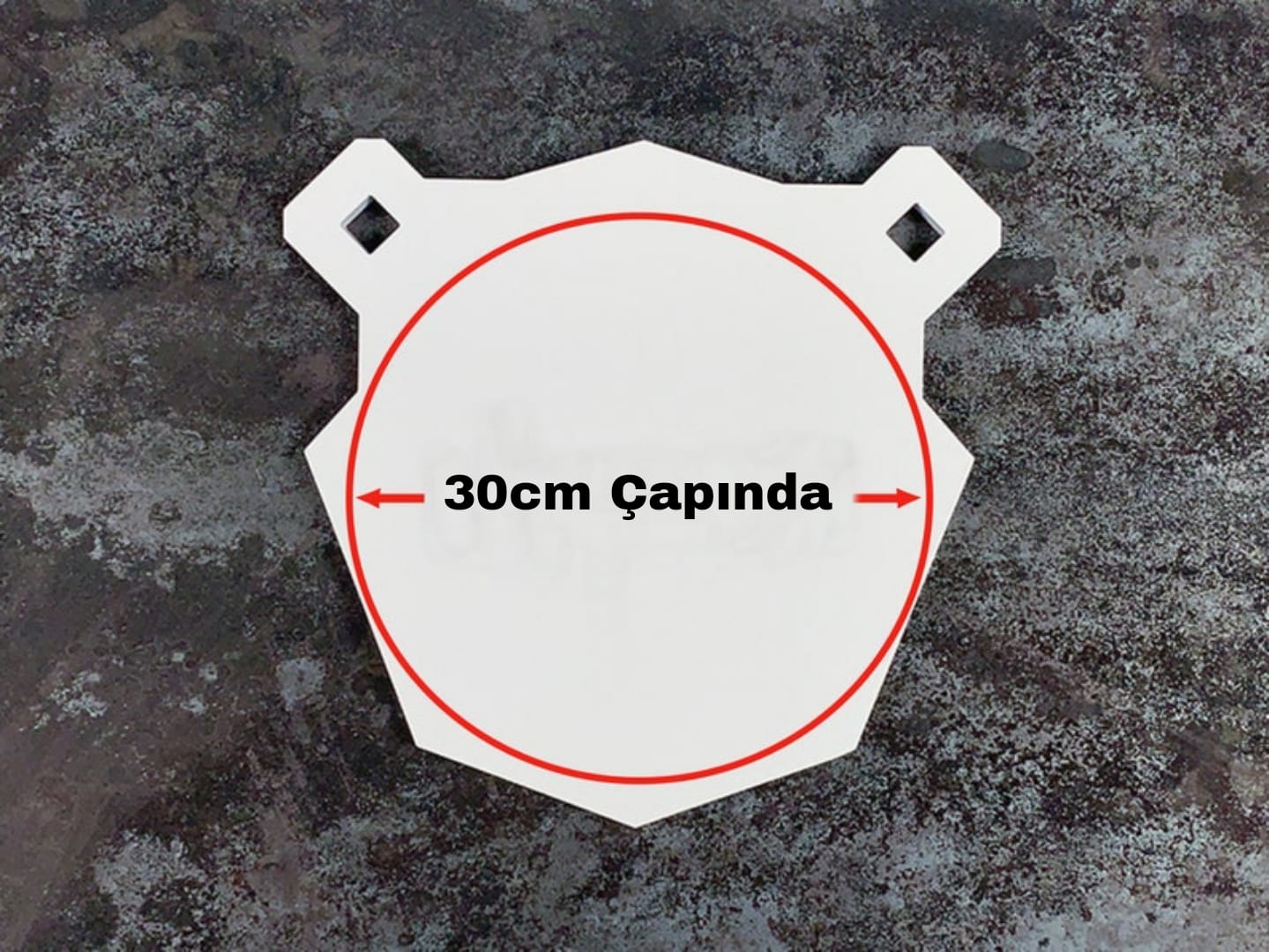 Ayı Sülieti Yuvarlak Gong Hedef 20cm Çaplı