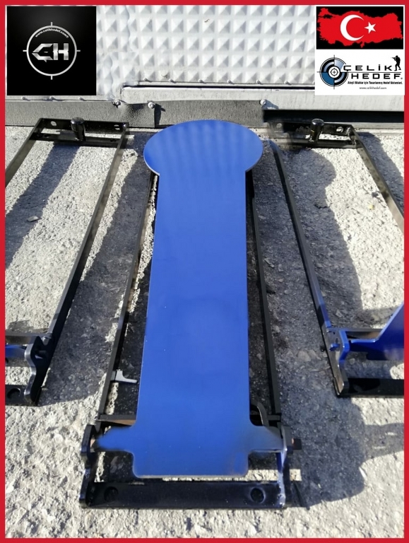 IPSC Klasik Pepper Çelik Hedef  -  85cm Boyutlu - IPSC POPPER TARGET (Mızrak Hedef)