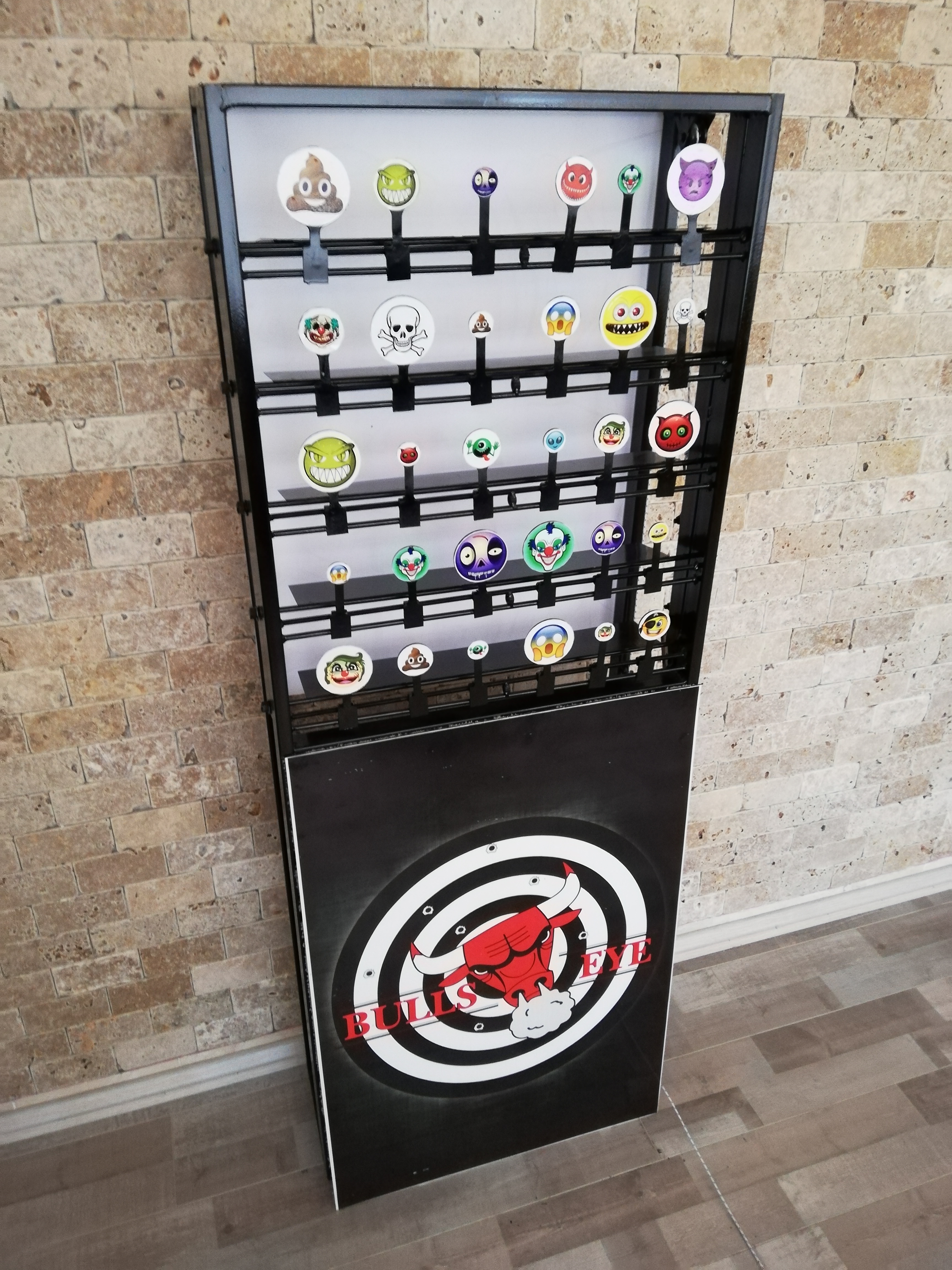 Airsoft Poligon 30 Figürlü İpli Makaralı Otomatik Hedef Sistemi (Yuvarlak Modelli Hedefler) AYAKLI MODEL