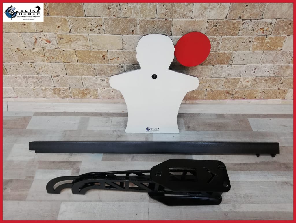 IDPA Rehine İnsan Silueti Çelik Hedef Sistemi