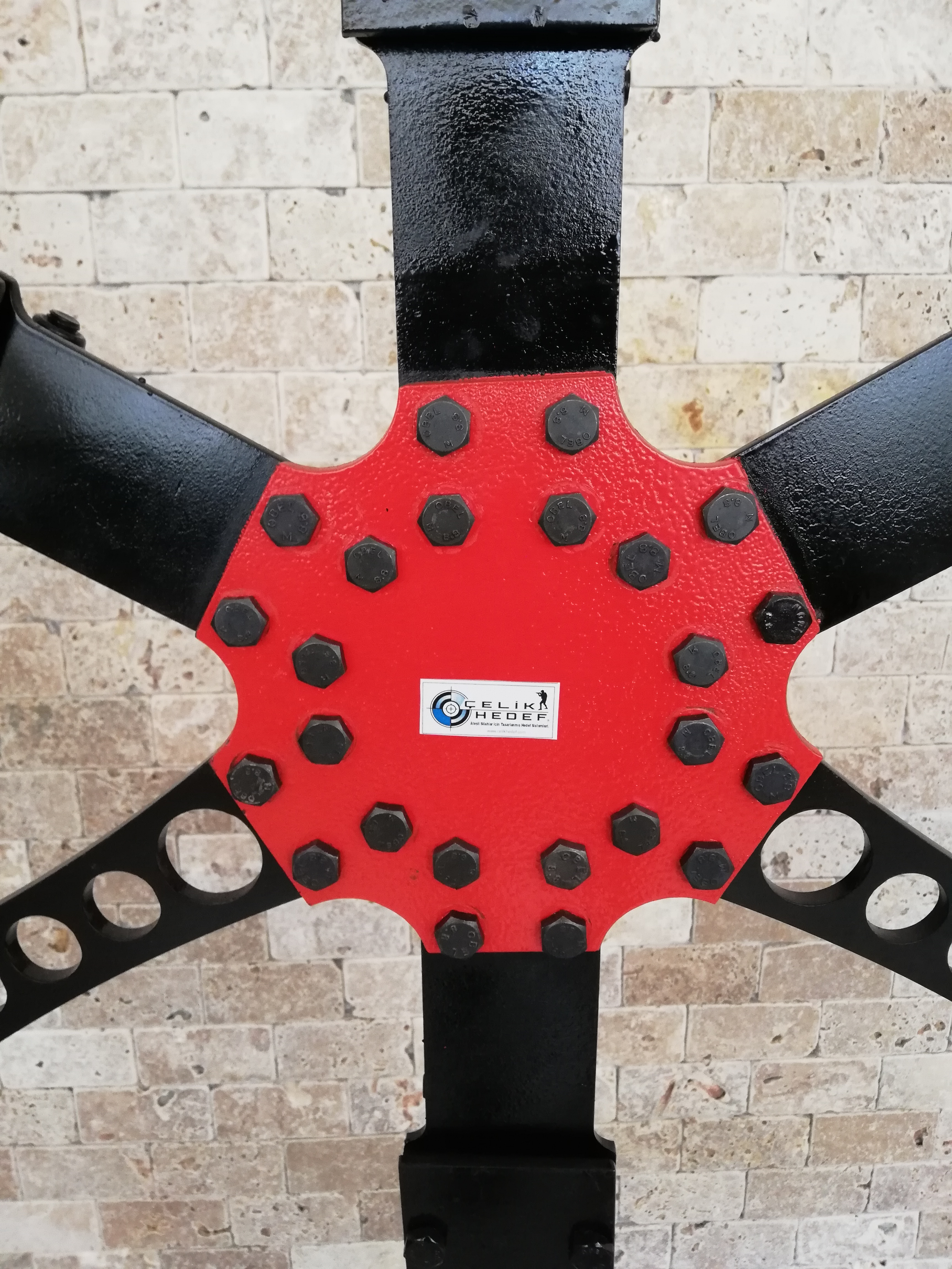 T600 (Çift Modüllü Hedef Sistemi) Rüzgar Gülü Texas Star -Target Çelik Hedef (Portatif Sistem)