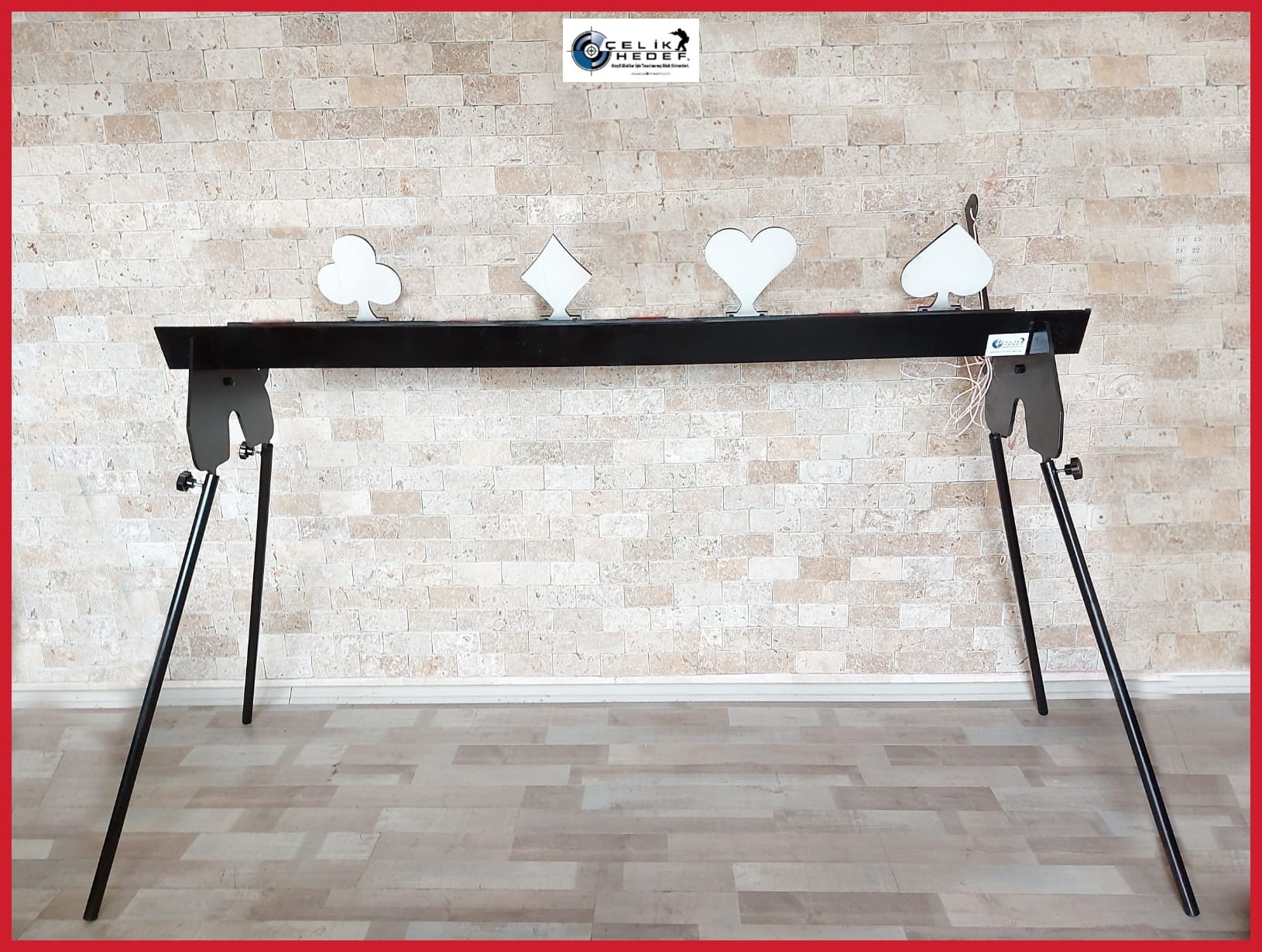 Yatay 8'Lı Şans Topları Çelik Hedef (Kart Stand)