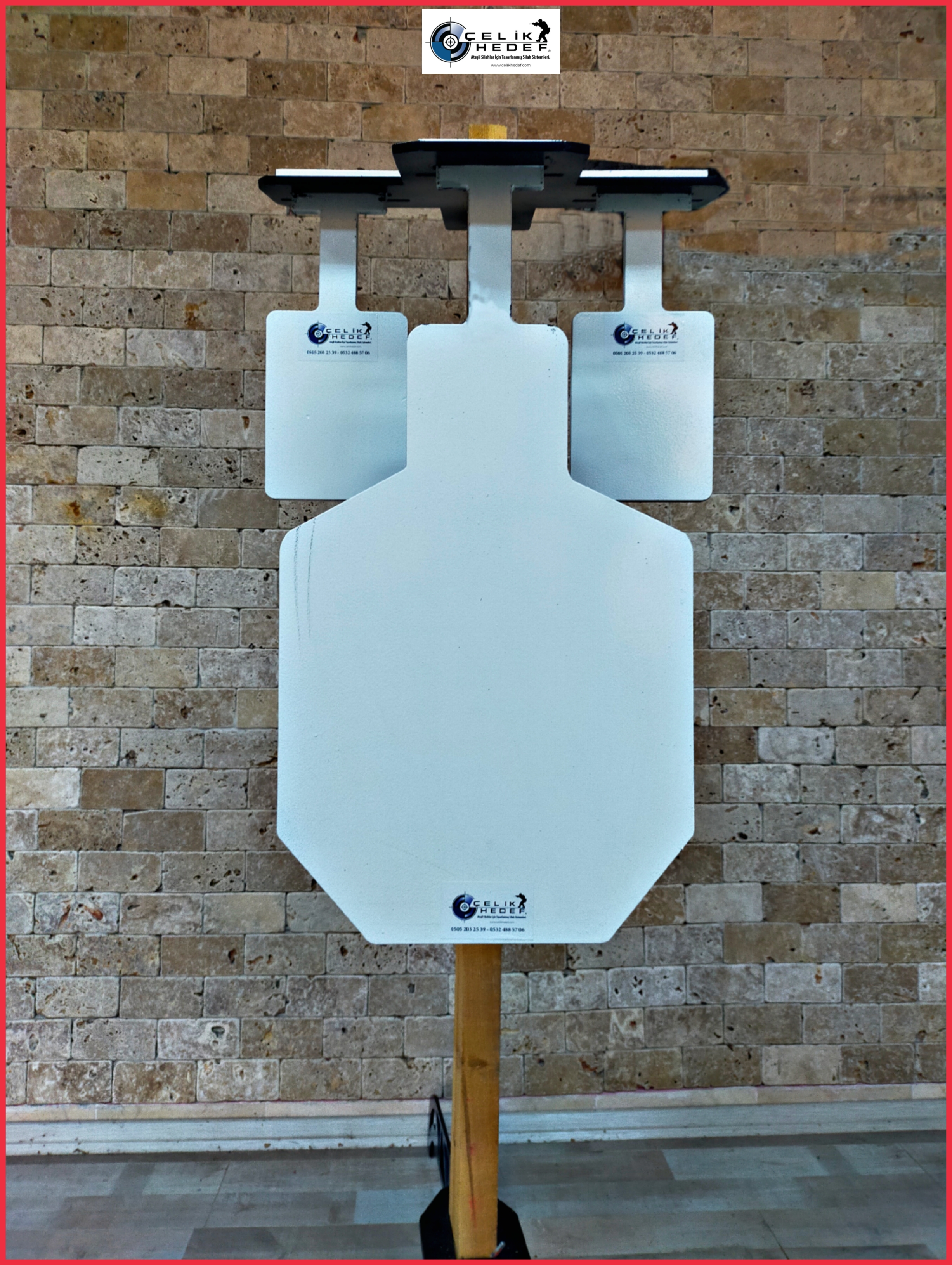 Compact Rehine Sallanır Gong Hedef (Kare) Standı 510 Ahşap Direkli veya Metal Direkli Sistemler 