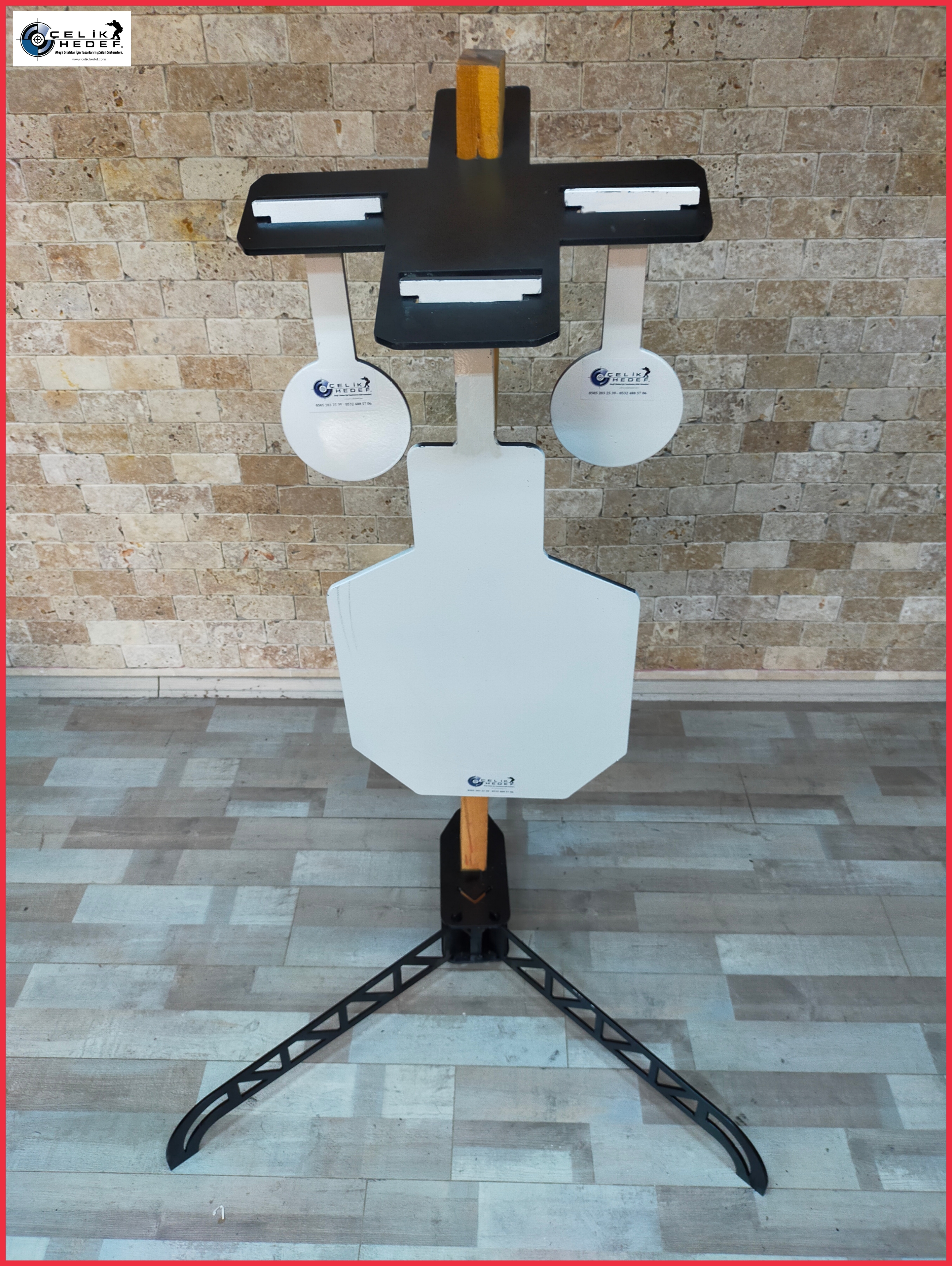 Compact Rehine Sallanır Gong Hedef (Yuvarlak) Standı 510 Ahşap Direkli veya Metal Direkli Sistemler 
